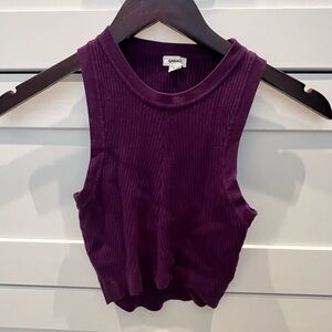 Garage, purple crop, top size, small used, and good condition